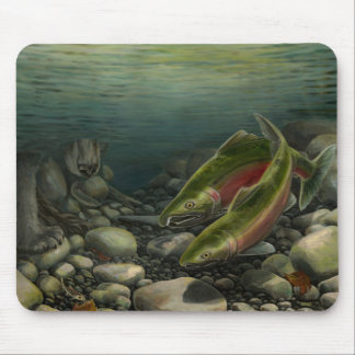 Alfombrilla De Ratón Bear Art Mousepad Pescador Decoración De Pinturas