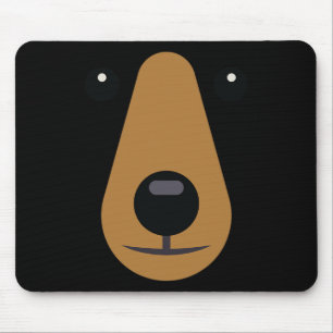 Alfombrilla De Ratón Bear Face Cura Cosa Cosa Fácil Halloween Niños Adu