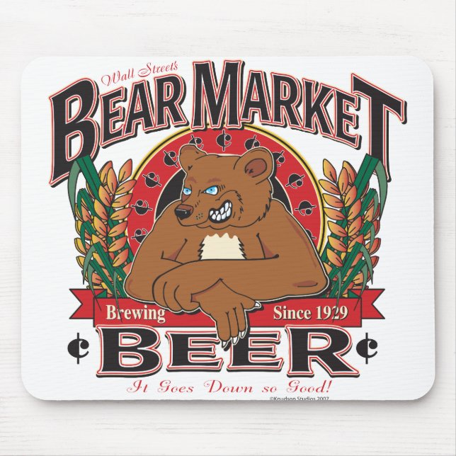 Alfombrilla De Ratón Bear-Market-Beer (Frente)
