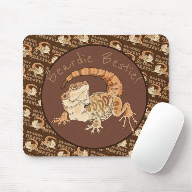 Alfombrilla De Ratón ¡Beardie Bestie! (Con ratón)