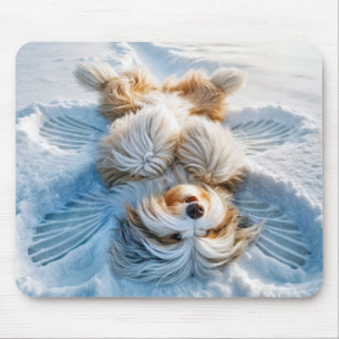Alfombrilla De Ratón Beart Collie Snow Angel