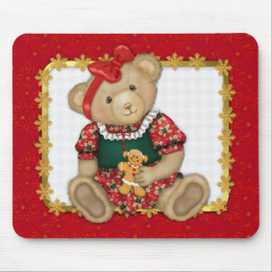 Alfombrilla De Ratón Beary Merry Christmas-Chica Teddy