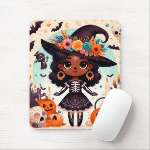 Alfombrilla De Ratón Beautiful little witch halloween party