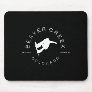 Alfombrilla De Ratón Beaver Creek Retro Vintage Gráfica Snowboard