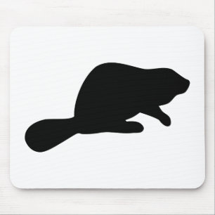 Alfombrilla De Ratón Beaver Silhouette