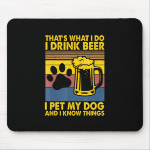 Alfombrilla De Ratón Bebe Bebe Cerveza Mascota Mi Perro Cumpleaños