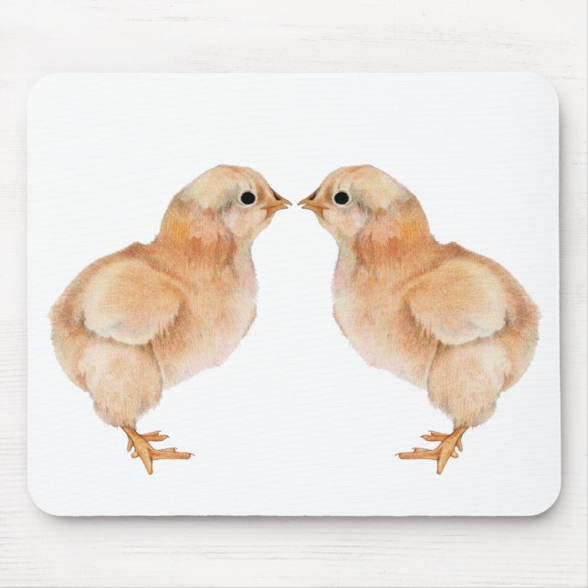 Alfombrilla De Ratón Bebé Chick Love Mousepad (Frente)