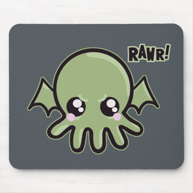 Alfombrilla De Ratón Bebé Cthulhu de Cutie (Frente)