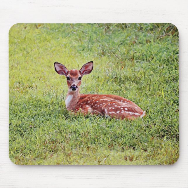 Alfombrilla De Ratón Bebé Deer Fawn Mouse Pad (Frente)