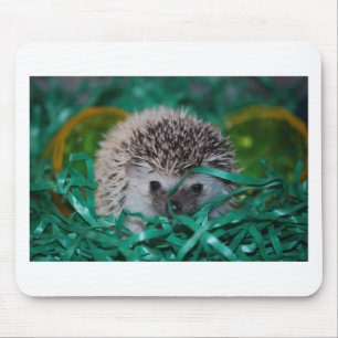 Alfombrilla De Ratón Bebé del erizo en la hierba de Pascua