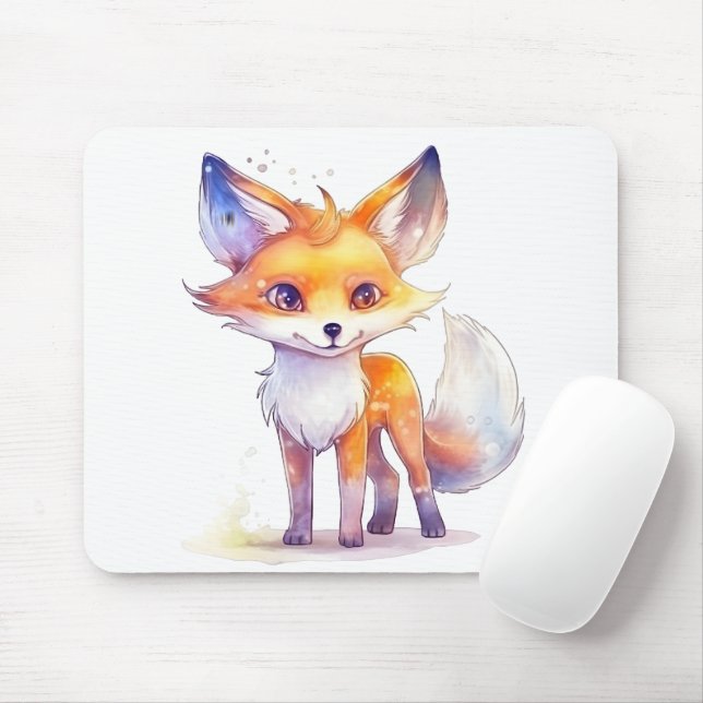 Alfombrilla De Ratón Bebé lindo Fox Mousepad (Con ratón)