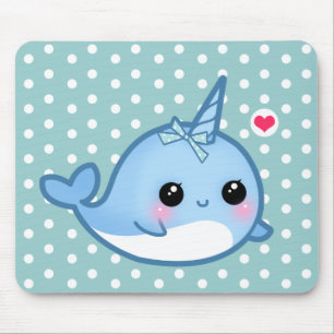 Alfombrilla De Ratón Bebé lindo narwhal