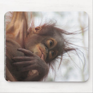Alfombrilla De Ratón Bebé ocrangutano Mousepad