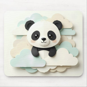 Alfombrilla De Ratón Bebé Panda Dobrado   Origami Adorable 
