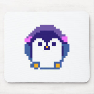 Alfombrilla De Ratón Bebé pingüino pixelado lindo