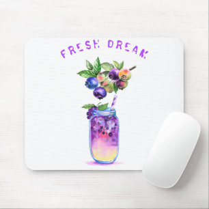 Alfombrilla De Ratón Beberry Juice Guay Beber Frutos Almohadilla del ra