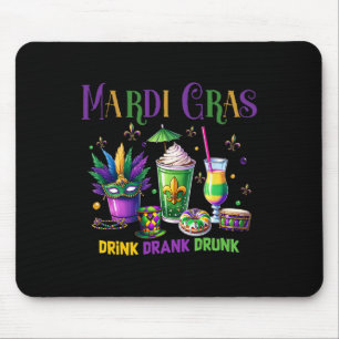 Alfombrilla De Ratón Bebida dulce borracha borracha gracioso Mardi Gras