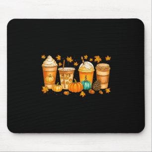 Alfombrilla De Ratón Bebidas de café con especias de calabaza de otoño