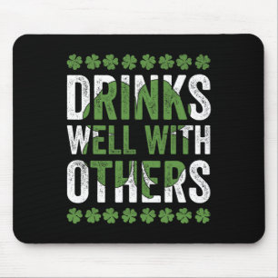Alfombrilla De Ratón Bebidas Divertidas para el Día de San Patricio con