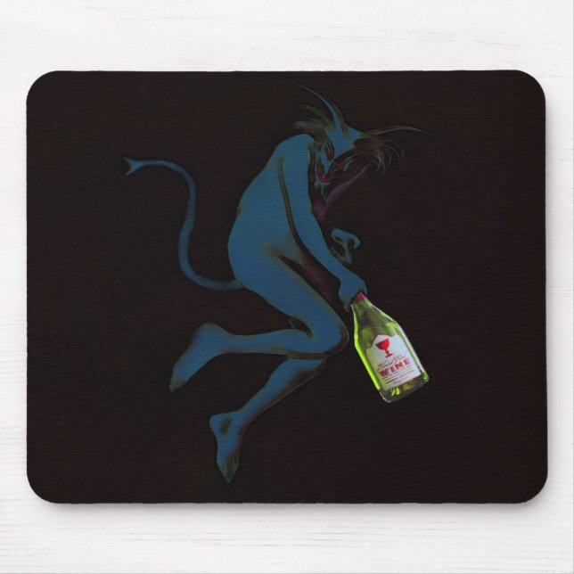 Alfombrilla De Ratón Bebiendo el diablo ~ Mousepads (Frente)