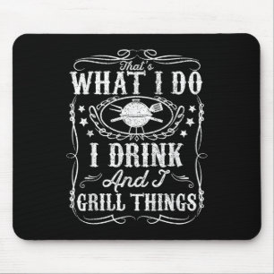 Alfombrilla De Ratón Bebo Y Grill Things Graciosa Bbq Grilling Regalo