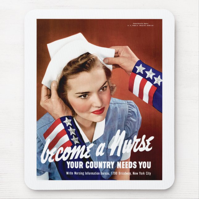 Alfombrilla De Ratón Become a Nurse (Frente)