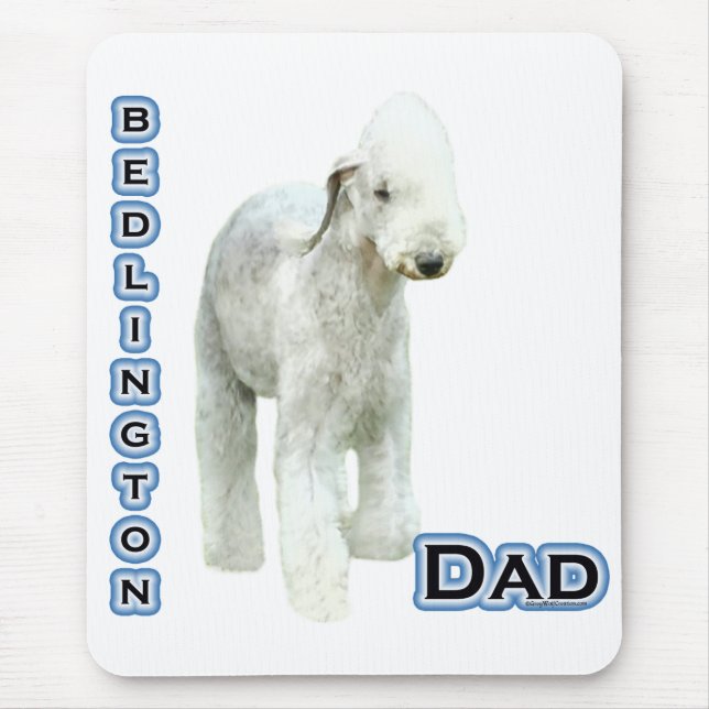 Alfombrilla De Ratón Bedlington Terrier Dad 4 (Frente)