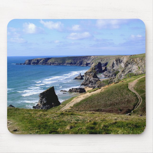 Alfombrilla De Ratón Bedruthan step Cornwall (Frente)