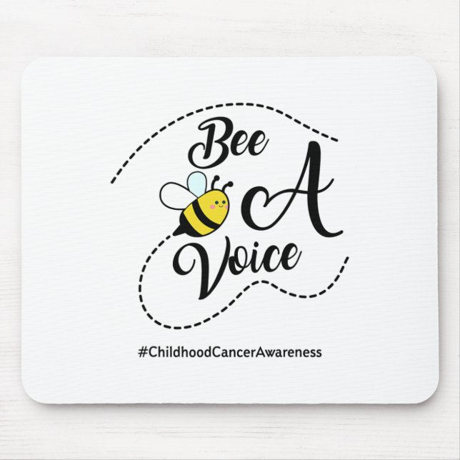 Alfombrilla De Ratón Bee A Voice Childhood Cancer Awareness  (Frente)