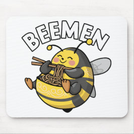 Alfombrilla De Ratón Bee Eating Ramen = BEEMEN