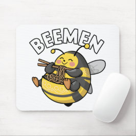 Alfombrilla De Ratón Bee Eating Ramen = BEEMEN