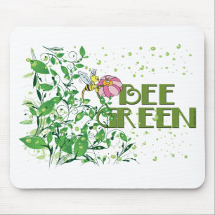 Alfombrilla De Ratón Bee Green