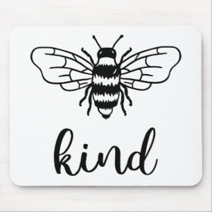 Alfombrilla De Ratón Bee Kind Black Mouse Pad