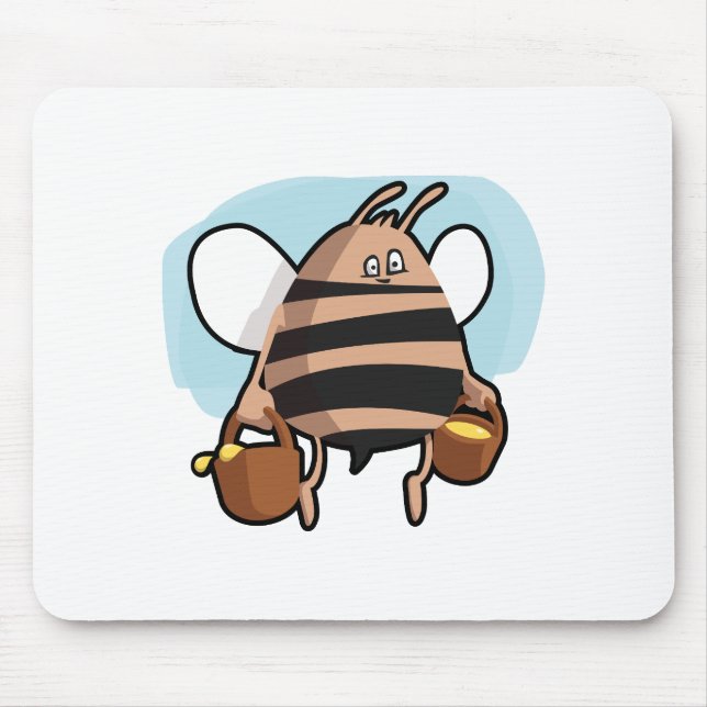 Alfombrilla De Ratón Bee personalizado (Frente)