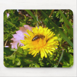 Alfombrilla De Ratón Bee y dandelion