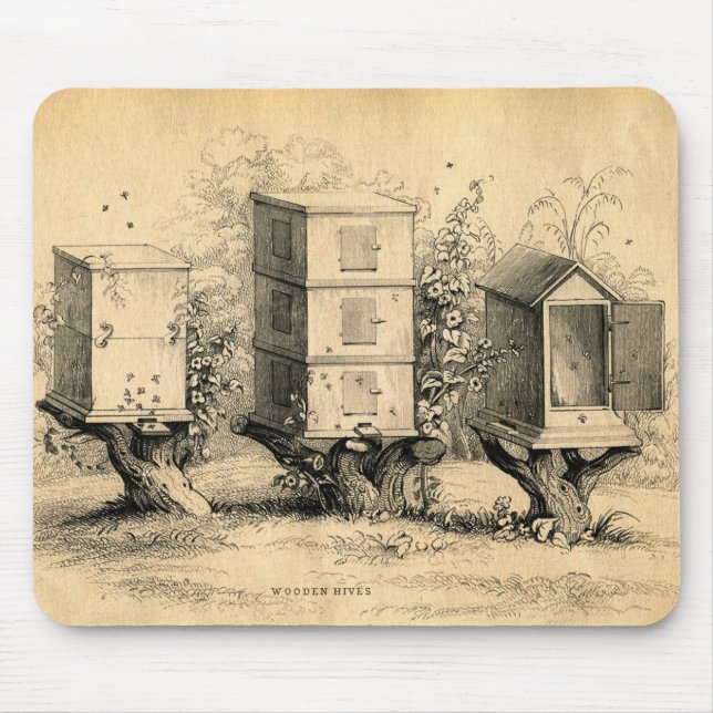 Alfombrilla De Ratón Beehives Beehive (Frente)