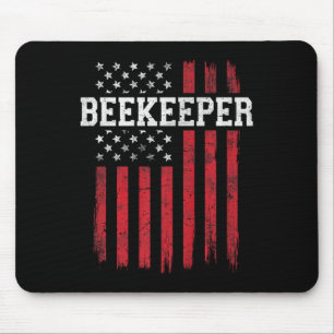 Alfombrilla De Ratón Beekeeper Bandera Americana Usa Patriotic