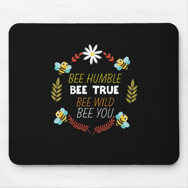 Alfombrilla De Ratón Beekeeper Gift | Bee Humble Bee True (Frente)