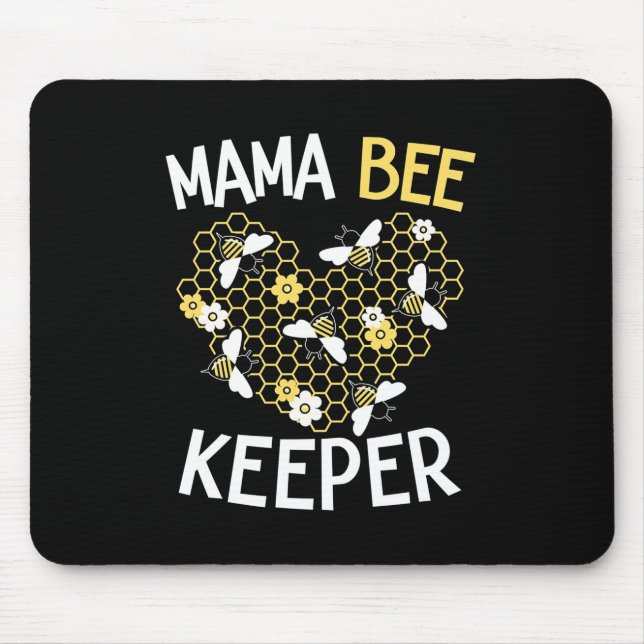 Alfombrilla De Ratón Beekeeper Gift | Mama Bee Keeper (Frente)