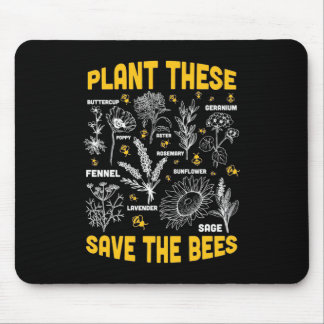 Alfombrilla De Ratón Beekeeper Gift | Plantar Estos Salven A Las Abejas