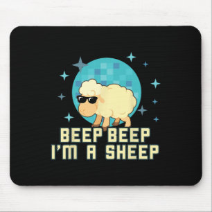 Alfombrilla De Ratón Beep Beep I'm a Sheep Funny Farm Animal Novedad Gi