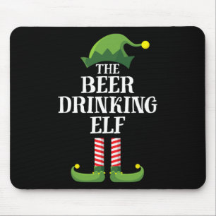 Alfombrilla De Ratón Beer Beer Elf Navidades de grupo familiar