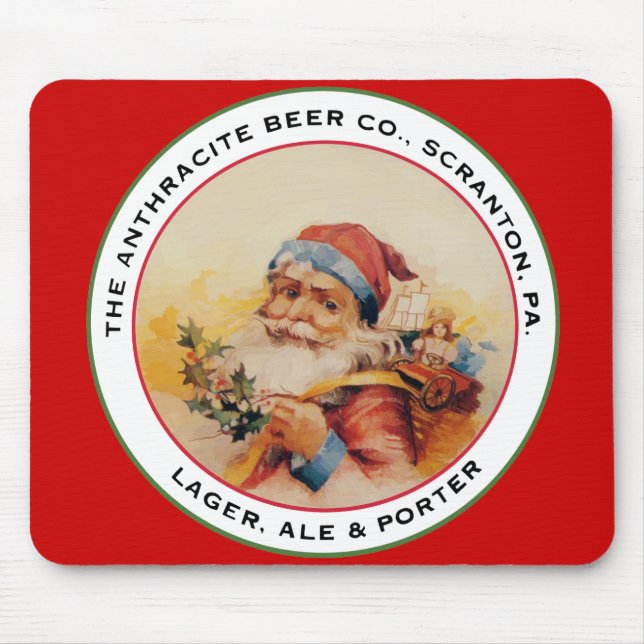 ALFOMBRILLA DE RATÓN BEER SANTA (Frente)