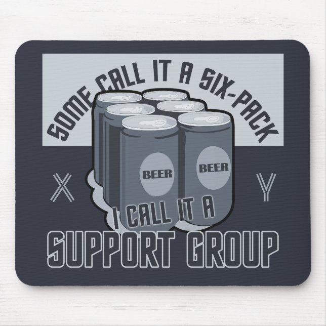 Alfombrilla De Ratón Beer Six Pack personalizado mousepad (Frente)