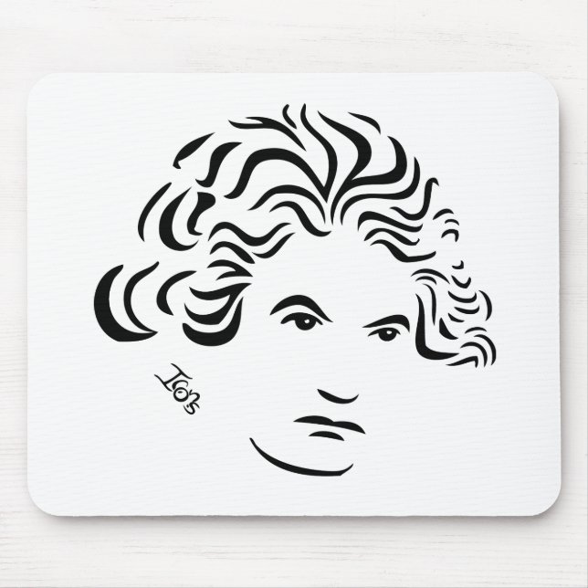 Alfombrilla De Ratón Beethoven Mousepad (Frente)