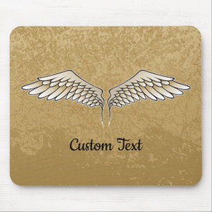 Alfombrilla De Ratón Beige Wings Mouse Pad