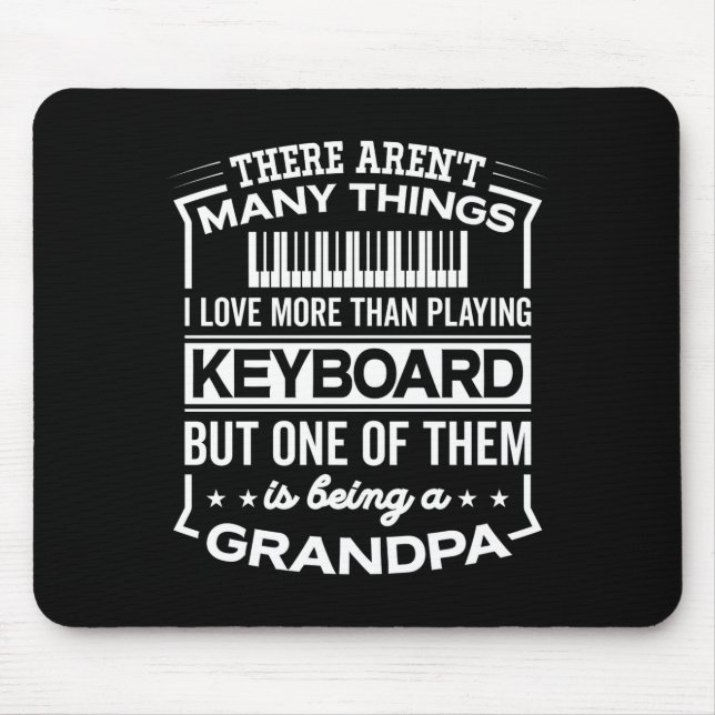 Alfombrilla De Ratón Being A Keyboard Grandpa Funny Old Man  (Frente)