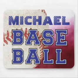 Alfombrilla De Ratón Béisbol moderno de estilo rústico personalizado