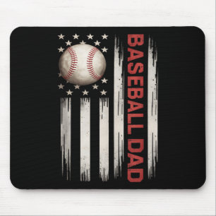 Alfombrilla De Ratón Béisbol Papá Ee.Uu. Bandera Estadounidense Padres 