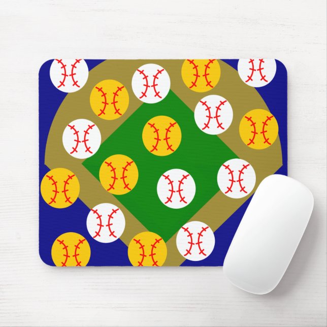 Alfombrilla De Ratón Béisbol/Softbol (Con ratón)